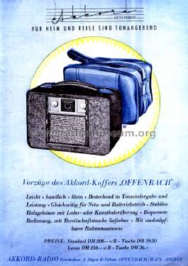 Offenbach 50; Akkord-Radio + (ID = 548322) Radio