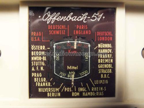 Offenbach 51; Akkord-Radio + (ID = 1938336) Radio