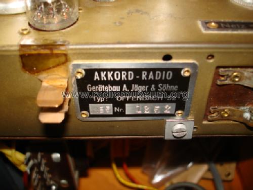 Offenbach 52 NB 5; Akkord-Radio + (ID = 640387) Radio