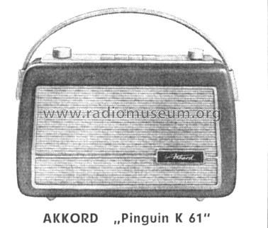 Pinguin K61; Akkord-Radio + (ID = 112070) Radio