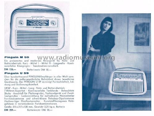 Pinguin M59; Akkord-Radio + (ID = 2425586) Radio