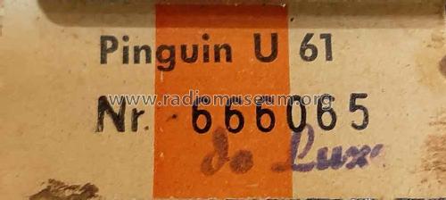 Pinguin U61 de Luxe 511/3100; Akkord-Radio + (ID = 2614515) Radio