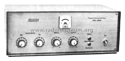 Transistorverstärker TMV 100N; Akustika, Herbert (ID = 1948245) Ampl/Mixer