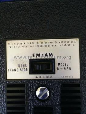 AFC Nine Transistor B-965; Alaron Inc.; Auburn (ID = 2440652) Radio