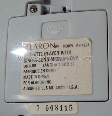 MySongMaker® Sing-Along Cassette RY-1231; Alaron Inc.; Auburn (ID = 1417011) Enrég.-R