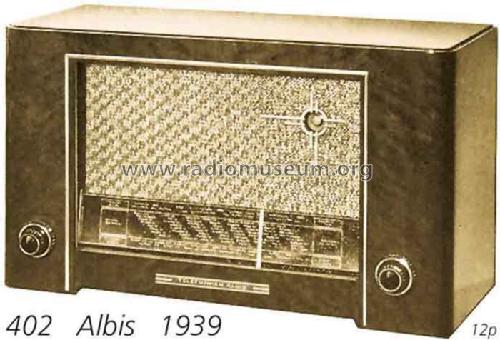 402; Albis, Albiswerke AG (ID = 1316) Radio