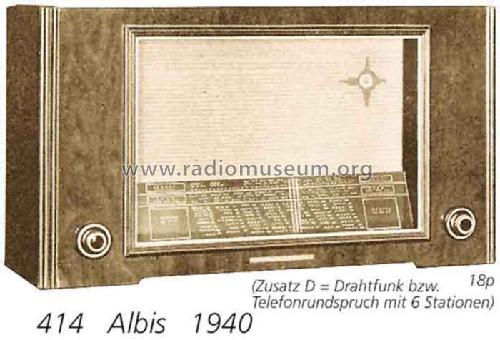 414D; Albis, Albiswerke AG (ID = 708818) Radio