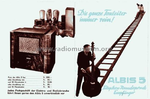 5 TR V; Albis, Albiswerke AG (ID = 2575612) Radio