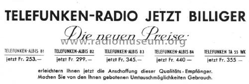 81; Albis, Albiswerke AG (ID = 95729) Radio