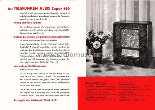 Super 460b; Albis, Albiswerke AG (ID = 2538209) Radio