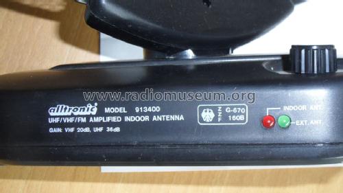 UHF/VHF/FM Amplfied indoor antenna 913400; Albs, Alltronic (ID = 1248374) Antenna