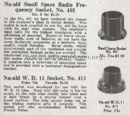 Na-Ald Tube Sockets; Alden-Napier (ID = 1034089) Radio part