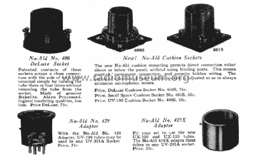 Na-Ald Tube Sockets; Alden-Napier (ID = 819052) Radio part