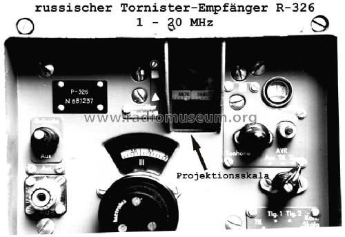 Shoroh R-326 {Р-326}; Aleksandrov Radio (ID = 119723) Mil Re