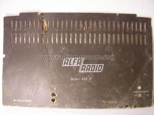 Super 658 U; Alfa Radio, (ID = 1131719) Radio