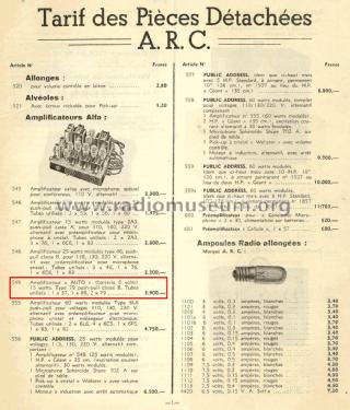 Amplificateur AUTO 15 Watts ; Alfa-Radio, Société (ID = 3146278) Ampl/Mixer