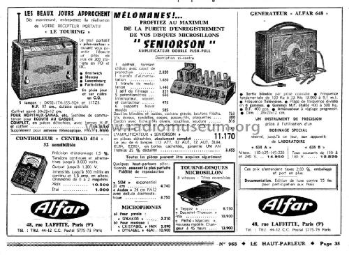 Amplificateur Seniorson; Alfar Electronic; (ID = 2707478) Ampl/Mixer