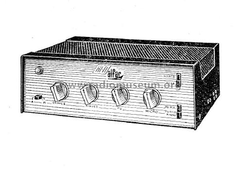 Le Concerto Amplificateur Monophonique HI-FI de 11 watts ; Alfar Electronic; (ID = 2740471) Ampl/Mixer