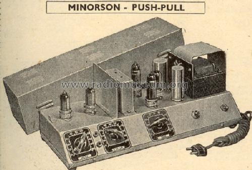 Amplificateur Minorson - Push-Pull; Alfar Electronic; (ID = 468561) Ampl/Mixer