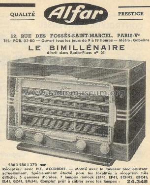 Le Bimillénaire ; Alfar Electronic; (ID = 368373) Radio