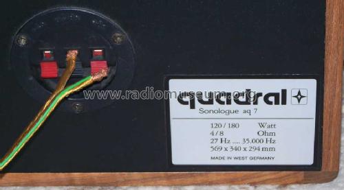 Quadral Sonologue aq 7 ; All-Akustik, (ID = 983104) Speaker-P