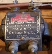 Rauland AF Transformer R-12, R-21, R-13; All American Mohawk, (ID = 2268051) Radio part
