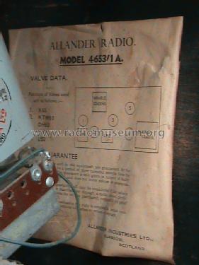 A4653/3A; Allander Industries; (ID = 1022875) Radio