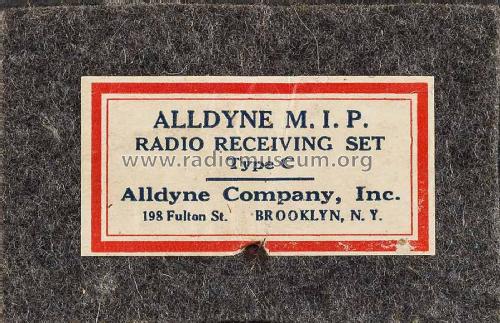 Alldyne M.I.P. Radio Receiving Set Type C; Alldyne Company Inc. (ID = 2048799) Crystal