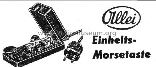 Einheits-Morsetaste ; Allei, Alfred (ID = 1297631) Morse+TTY