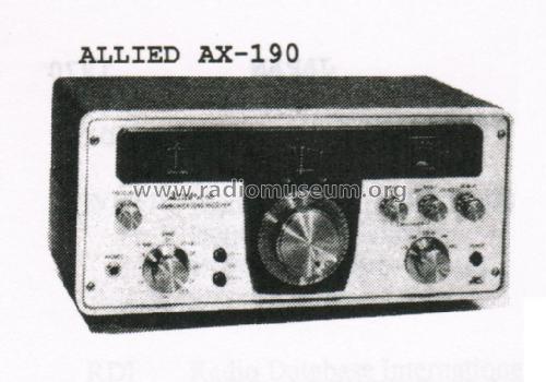 Amateur Receiver AX-190; Allied Radio Corp. (ID = 2910935) Amateur-R