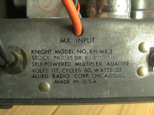 FM Stereo Multiplex Adapter KN-MX3; Allied Radio Corp. (ID = 1821389) mod-past25