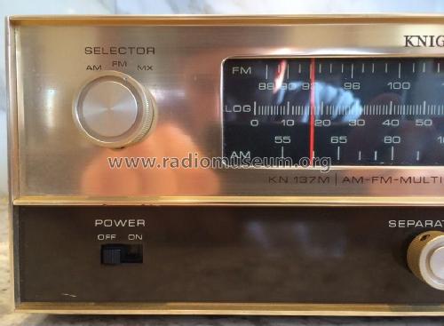 Knight AM-FM-Multiplex Stereo Tuner KN 137M; Allied Radio Corp. (ID = 1972546) Radio