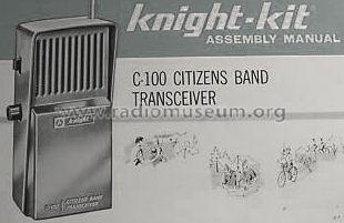 Knight Citizens Band Receiver C-100; Allied Radio Corp. (ID = 497669) Ciudadana