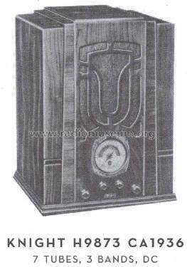 Knight H9873 ; Allied Radio Corp. (ID = 1581650) Radio