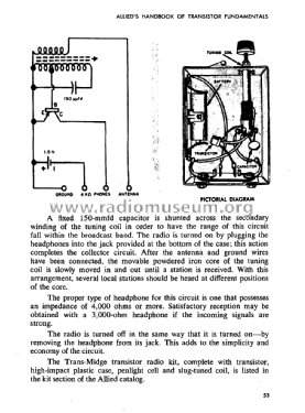 Knight-Kit 'Trans-Midge' 83 Y767; Allied Radio Corp. (ID = 1869644) Radio