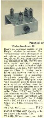 Knight Kit Wireless Broadcaster 705; Allied Radio Corp. (ID = 2753545) Kit