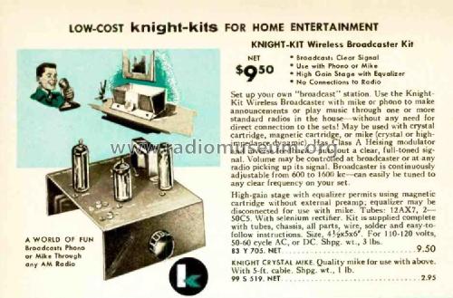 Knight Kit Wireless Broadcaster 705; Allied Radio Corp. (ID = 2753547) Kit