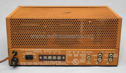 Knight KN-610 92SX435; Allied Radio Corp. (ID = 2332758) Ampl/Mixer