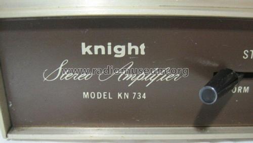 Knight Stereo Amplifier KN-734 Ch= 92SU422; Allied Radio Corp. (ID = 2719001) Ampl/Mixer