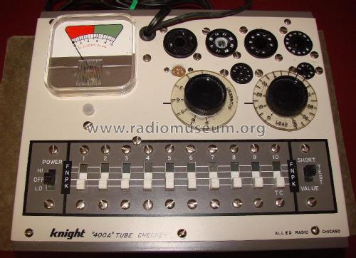 Knight Tube Tester 400-A; Allied Radio Corp. (ID = 1737300) Equipment