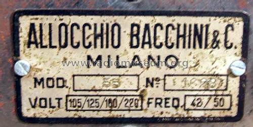 55M; Allocchio Bacchini (ID = 564764) Radio