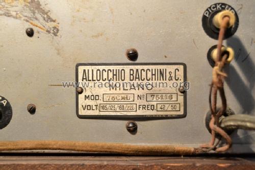75CML; Allocchio Bacchini (ID = 1618097) Radio
