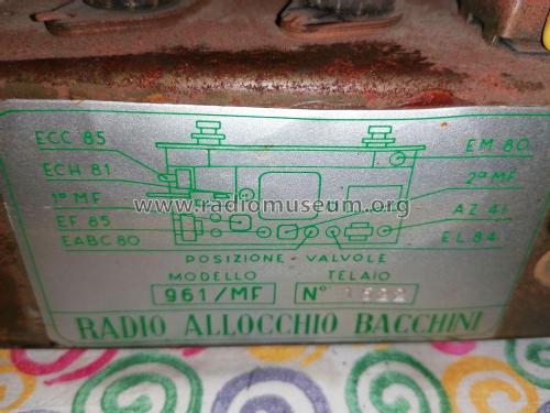 961/MF; Allocchio Bacchini (ID = 2697522) Radio