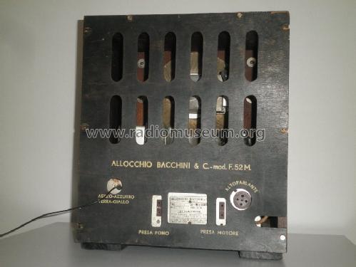 F52M Ch= F52; Allocchio Bacchini (ID = 997419) Radio