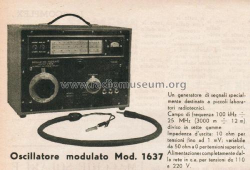 Oscillatore Modulato 1637; Allocchio Bacchini (ID = 2520187) Equipment