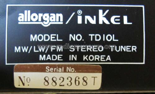 Stereo Tuner TD10L; Allorgan; Marke? (ID = 913007) Radio