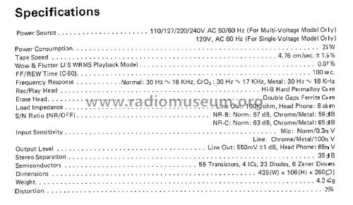 Alpage Stereo Cassette Deck AL-55; Alpine Electronics, (ID = 1782897) Sonido-V