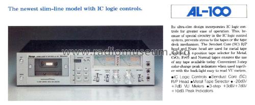 Alpage Stereo Cassette Tape Deck AL-100; Alpine Electronics, (ID = 2028866) R-Player