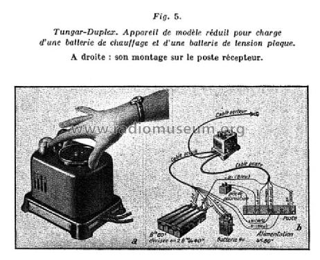 Redresseur Tungar-Duplex ; Alsthom Als-Thom; (ID = 2095877) Power-S