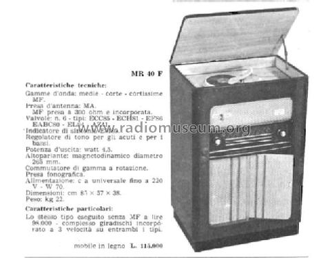 MR40-F; Altar Radio; Livorno (ID = 2596677) Radio